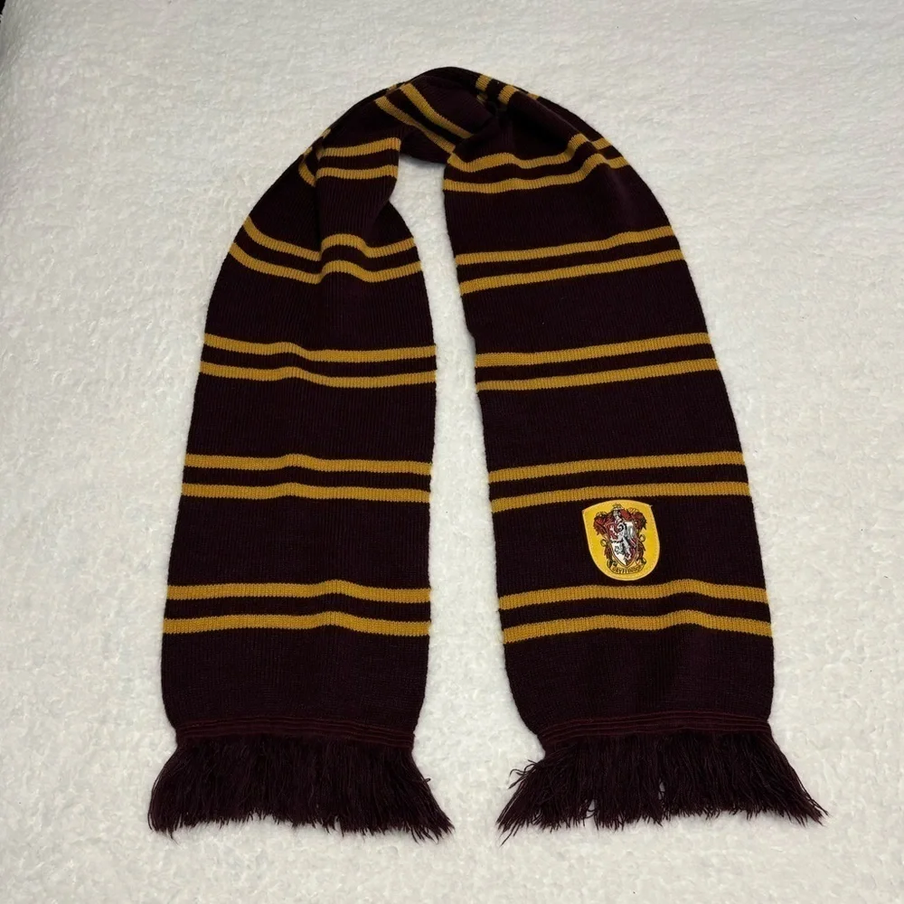 Harry Potter Gryffindor House Stripes Thick Knit Scarf